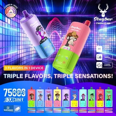 Stagbar Triple Pro 75K Puffs Μίας χρήσης Vape Χονδρική